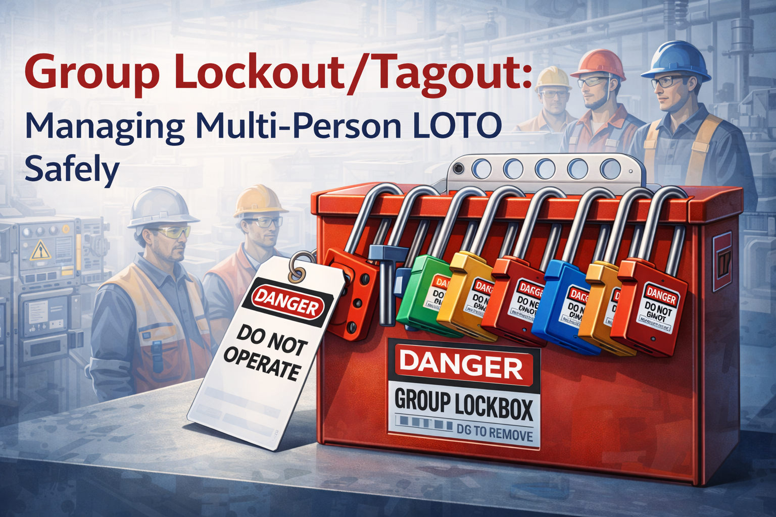 Group Lockout Tagout: Managing Multi-Person LOTO Safely – The Lock Box