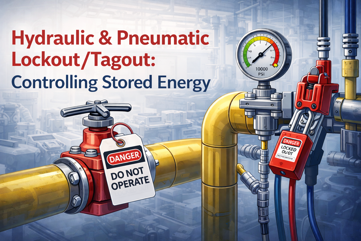 LOTO pour les systèmes hydrauliques et pneumatiques : Un guide pratique