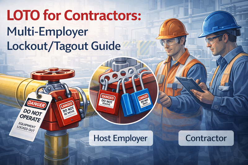 LOTO pour les entrepreneurs : Guide de verrouillage et d'étiquetage pour plusieurs employeurs