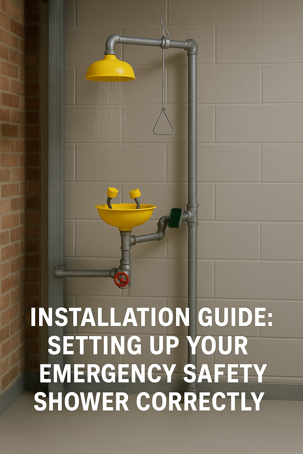 Installationsanleitung: Notdusche richtig einbauen