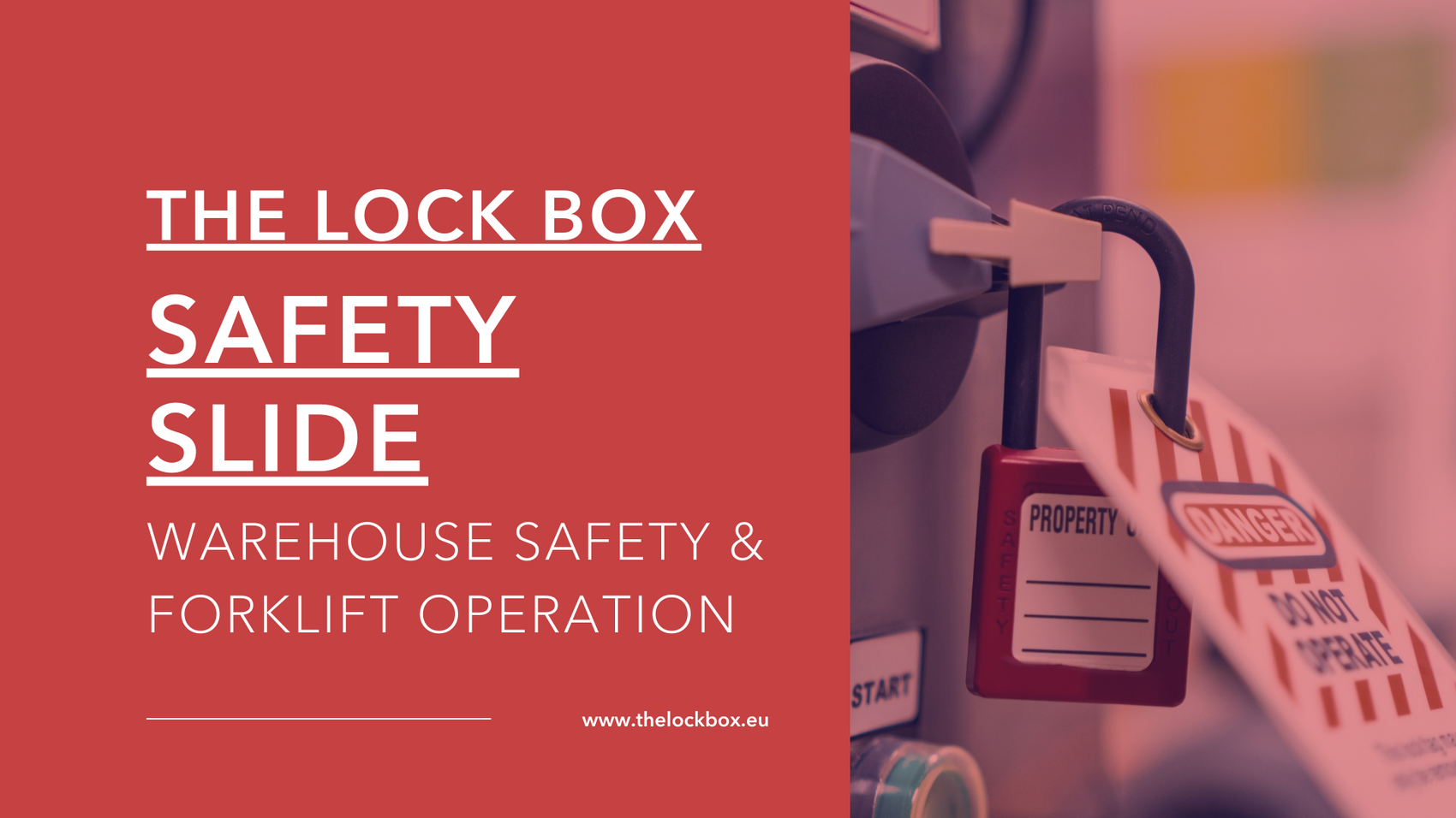 Safety Slide for Warehouse Safety & Forklift Operation