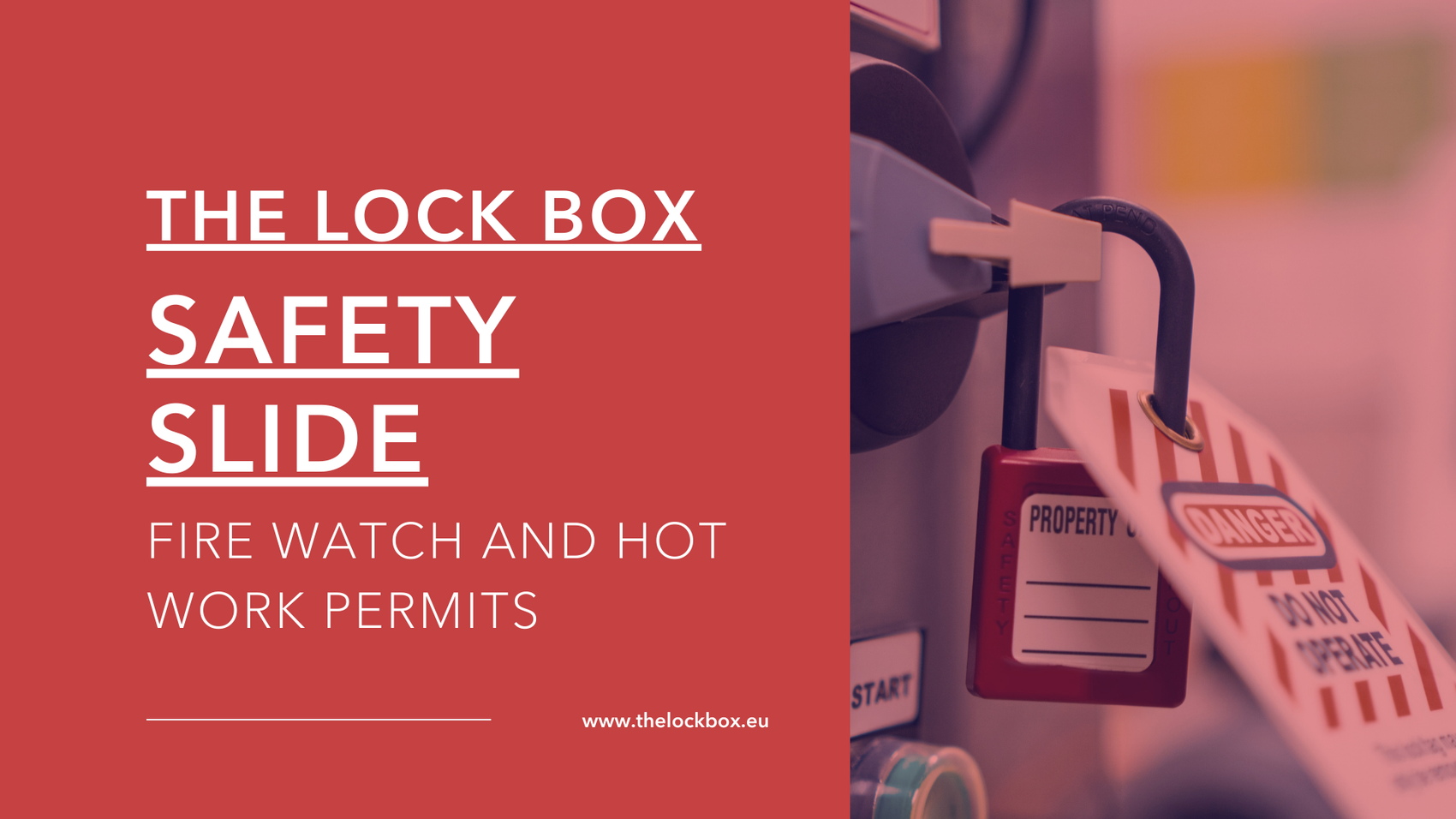 Safety Slide for Fire Watch and Hot Work Permits
