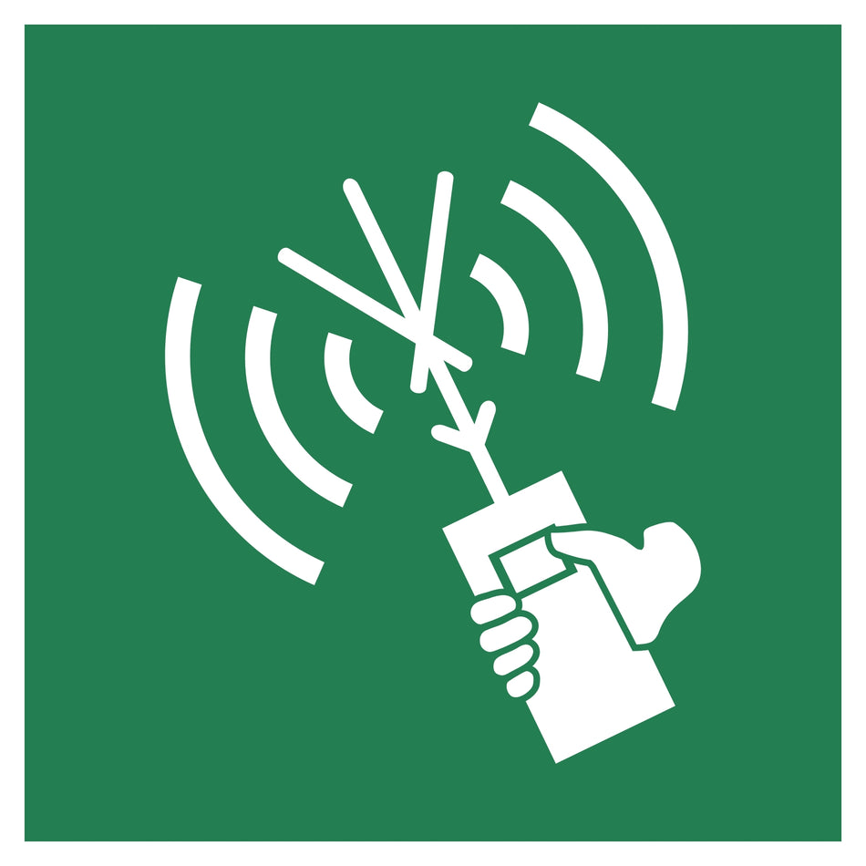 Two-way VHF radiotelephone apparatus - E051 | ISO 7010