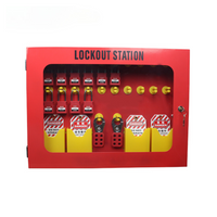 Rote Metall-Lockout-Tagout-Station