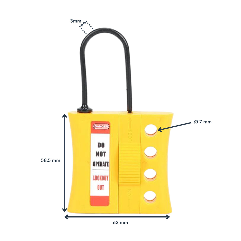 Nylon Safety Hasp - LOTO Padlock - Thin