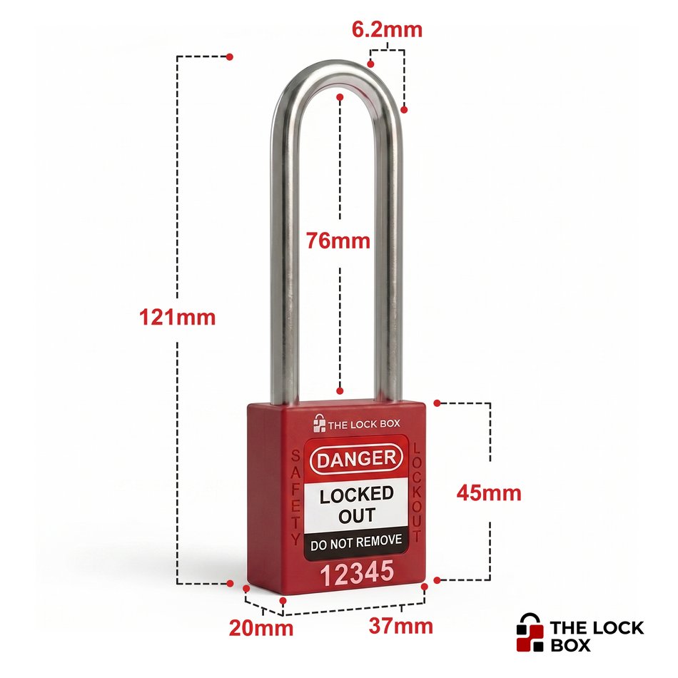 LOTO Padlock - Steel - 76mm