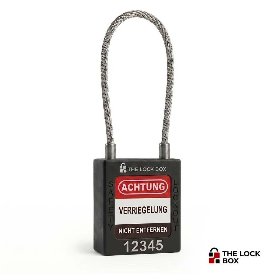 LOTO Padlock - Steel Wire