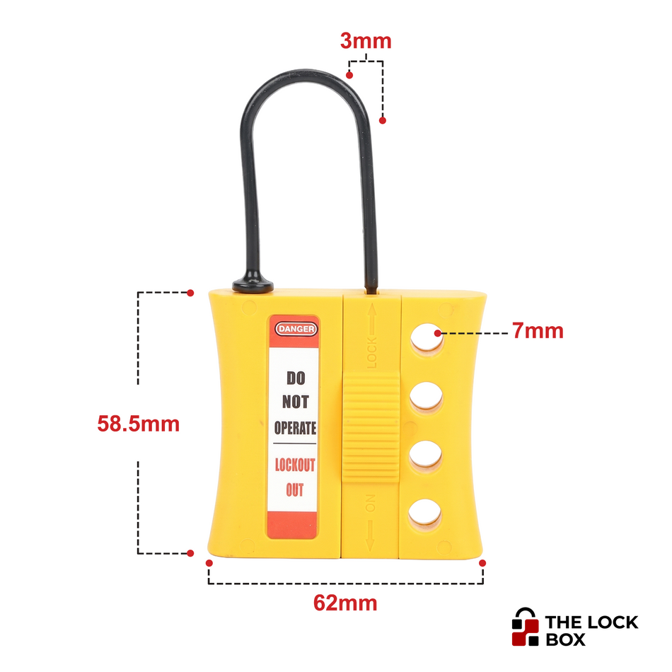 Nylon Safety Hasp - LOTO Padlock - Thin