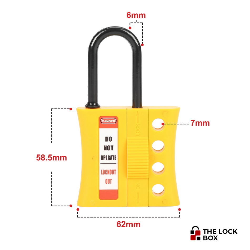 Nylon Safety Hasp - LOTO Padlock - Thick