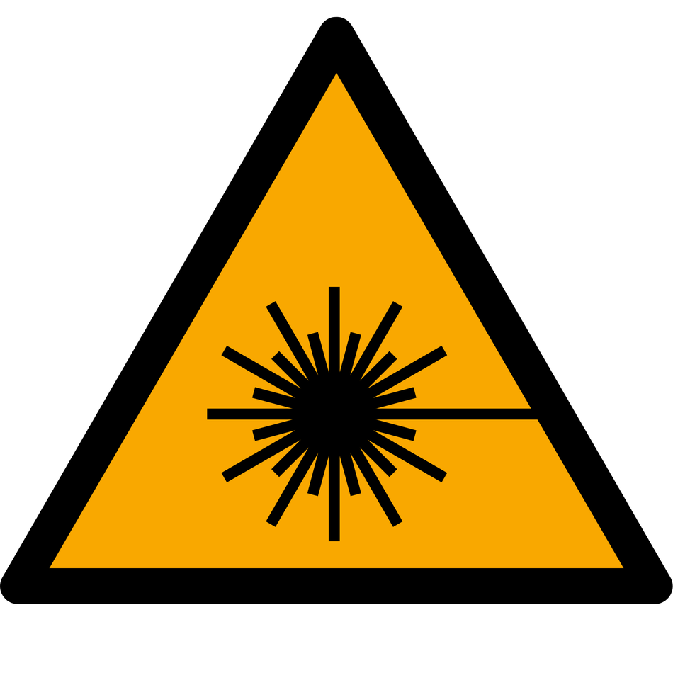 Avertissement rayonnement laser - W004 | ISO 7010