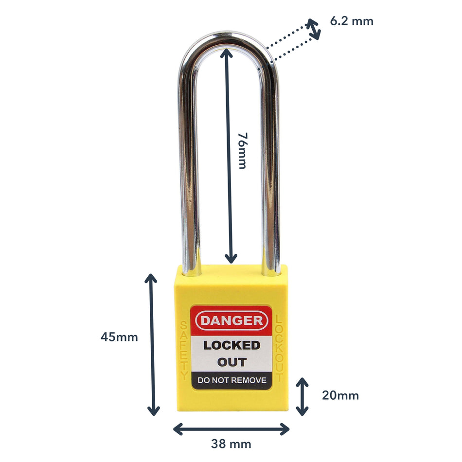 LOTO Padlock - Steel - 76mm