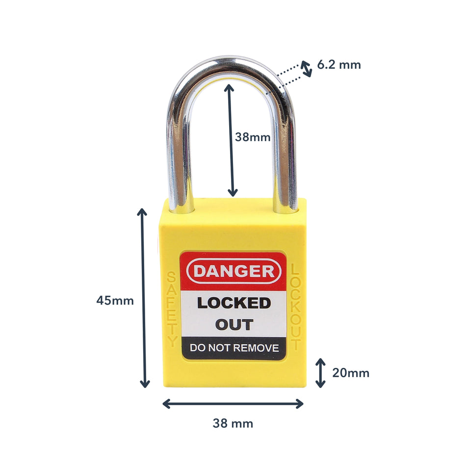 LOTO Padlock - Steel - 38mm