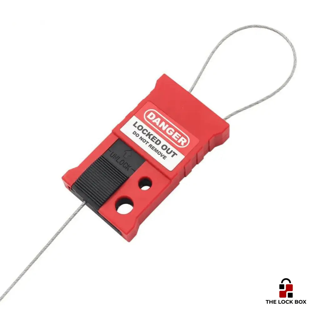 Adjustable Steel Cable - Lockout Tagout - Style 5 - The Lock Box - ASC005