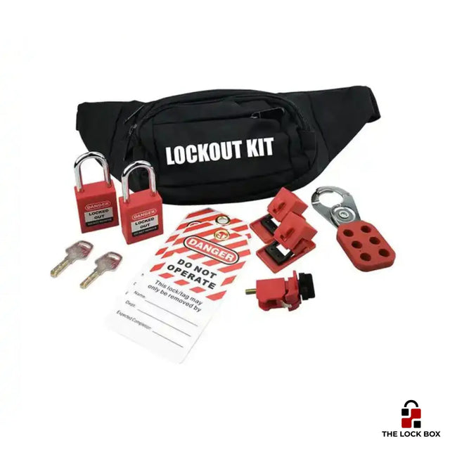 Electrical Lockout Kit, 2 padlocks and 3 breaker lockouts