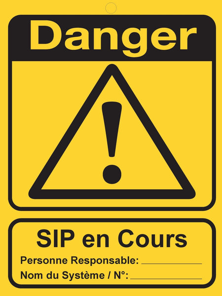 Large Safety Signage - SIP in Progress (10 Pack) - The Lock Box -