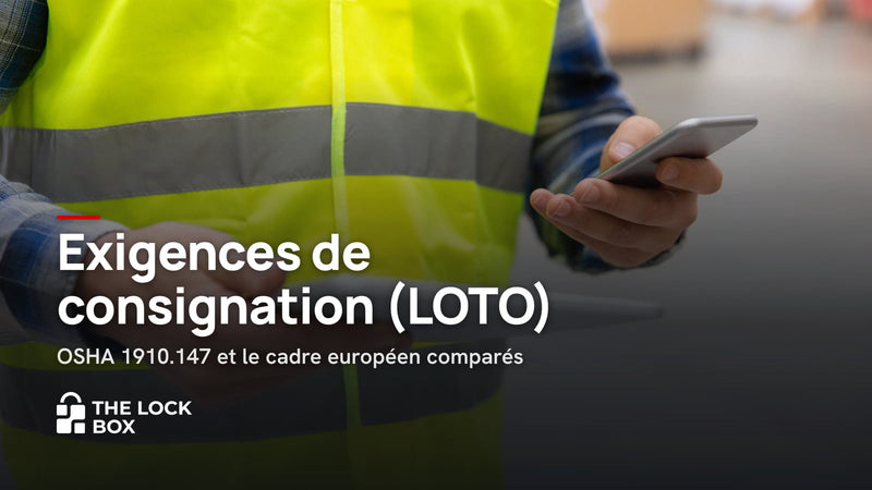 Exigences de consignation (LOTO) : OSHA 1910.147 et le cadre européen comparés