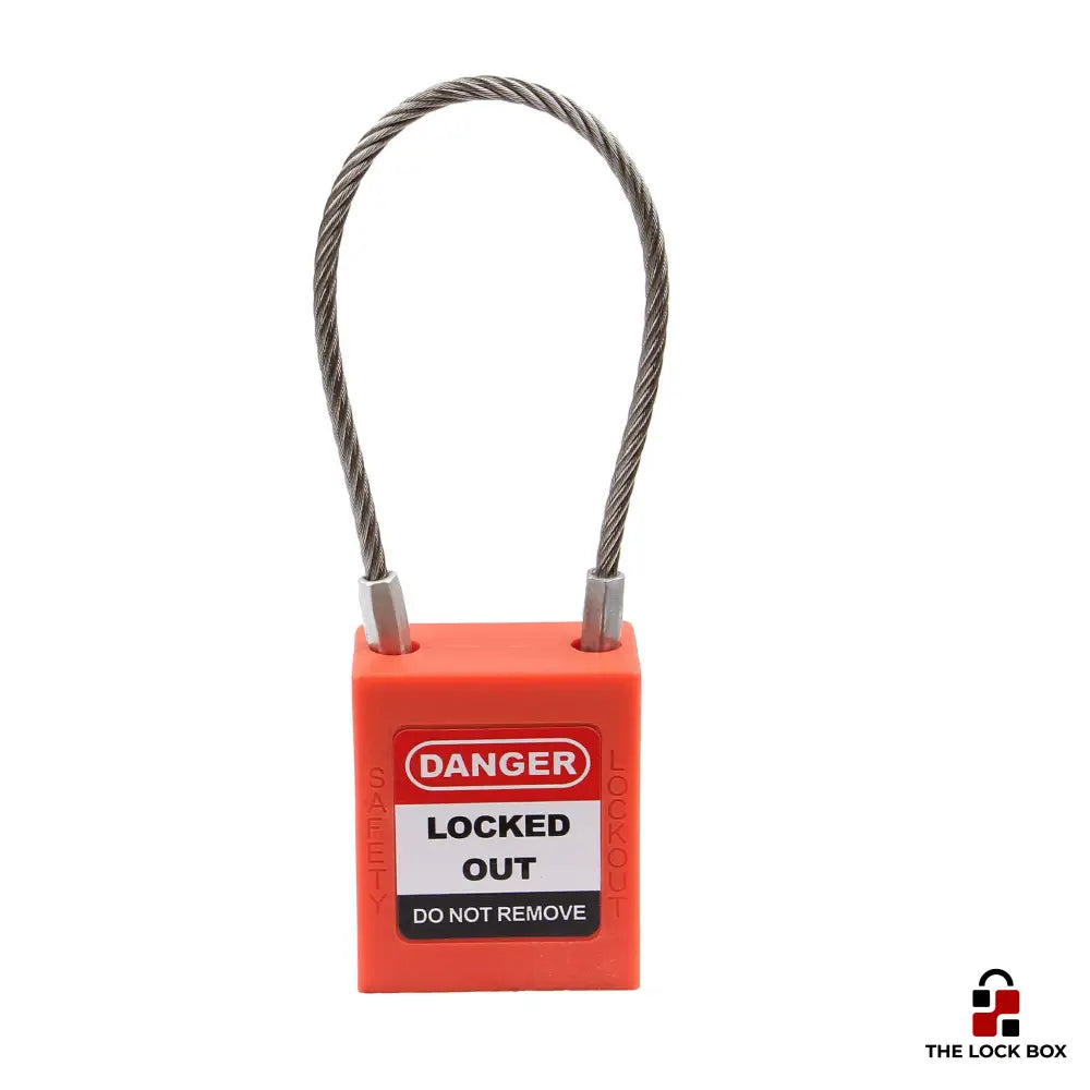 LOTO Padlock - Steel Wire - The Lock Box -