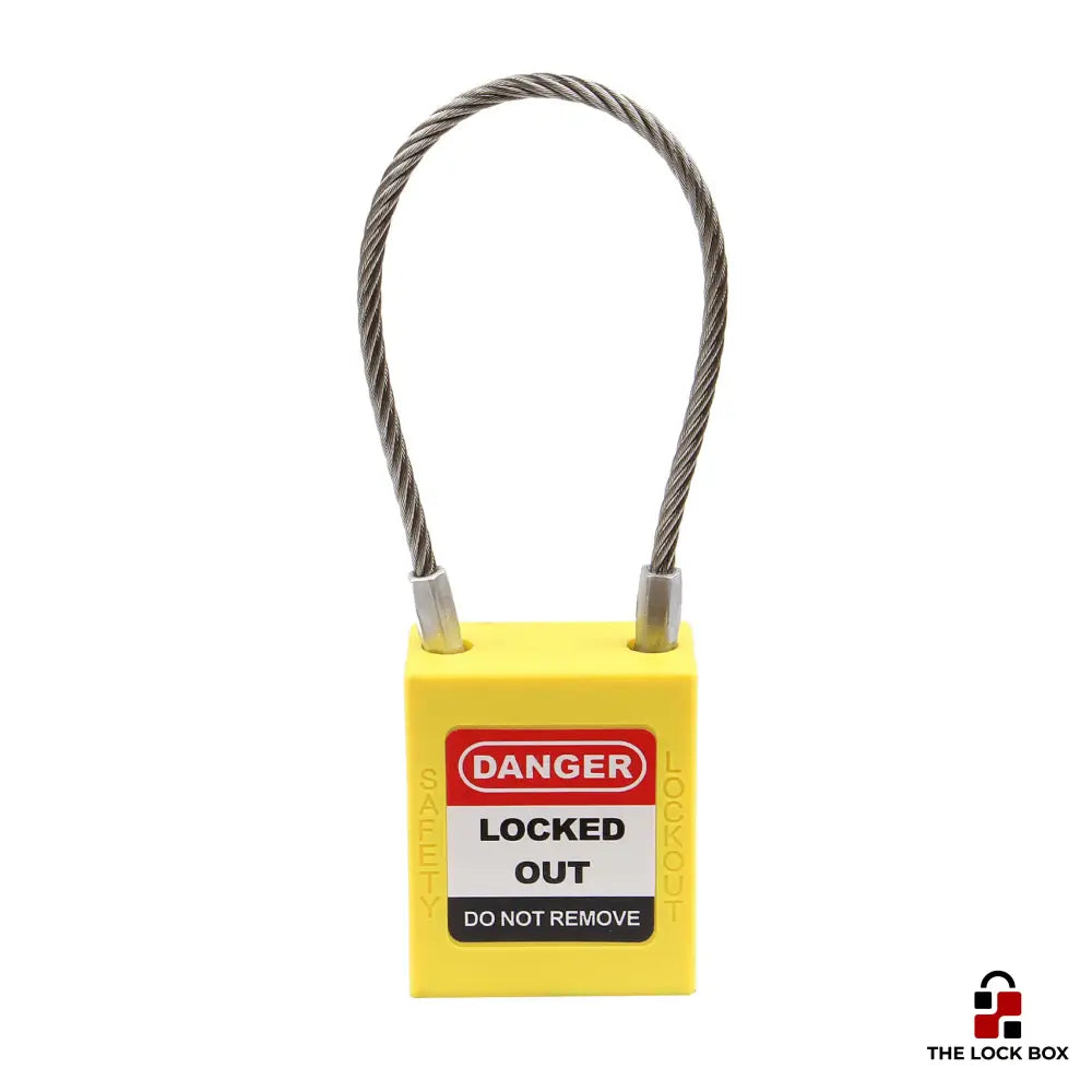 LOTO Padlock - Steel Wire - The Lock Box -