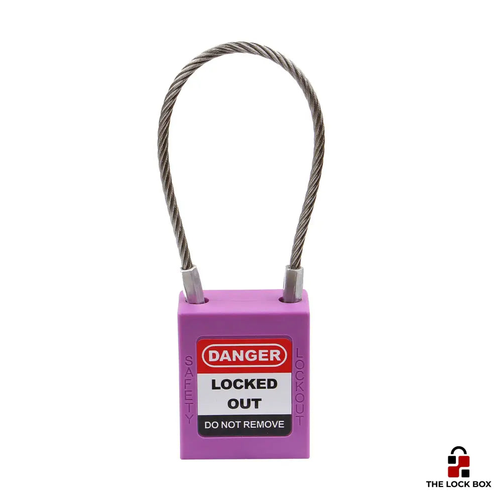 LOTO Padlock - Steel Wire - The Lock Box -