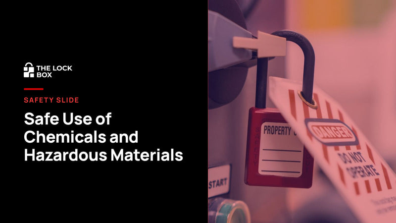 Safety Slide for Safe Use of Chemicals and Hazardous Materials