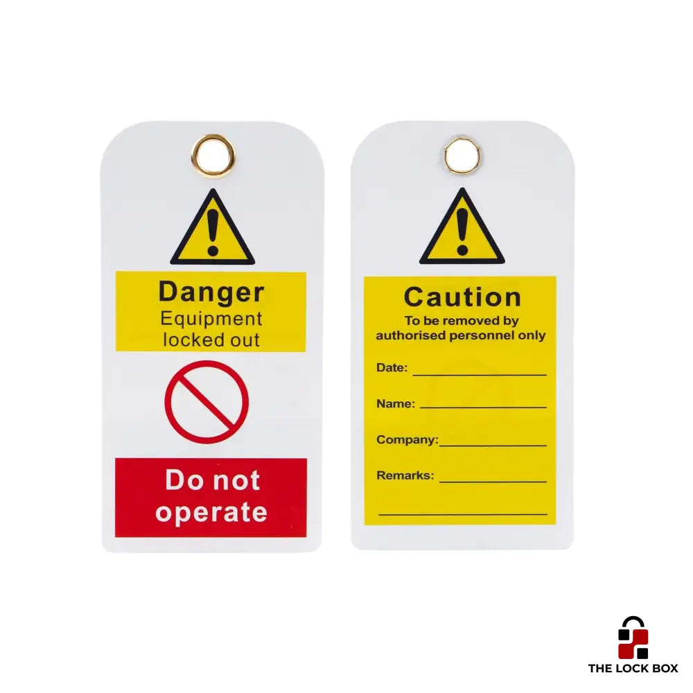 LOTO Signage Tag 1 - The Lock Box - LST01