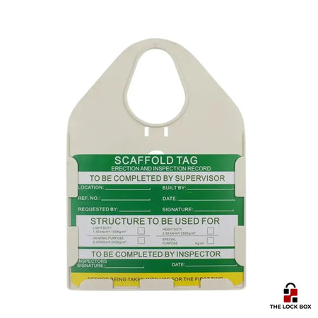 Style 3 - Scaffold Inspection Tag 10 Pack Loto Signage