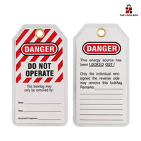 Style 4 - LOTO Signage Tag - 10 Pack