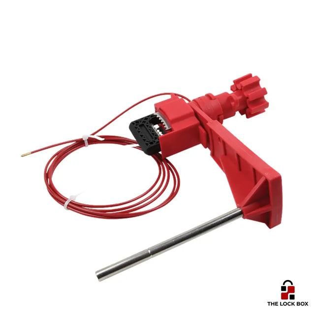 Klemmblock für Universal Ventilabsperrungs mit Ummanteltem Kabel und Blockierarm