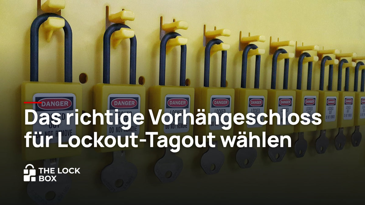 Das richtige Vorhängeschloss für Lockout-Tagout wählen