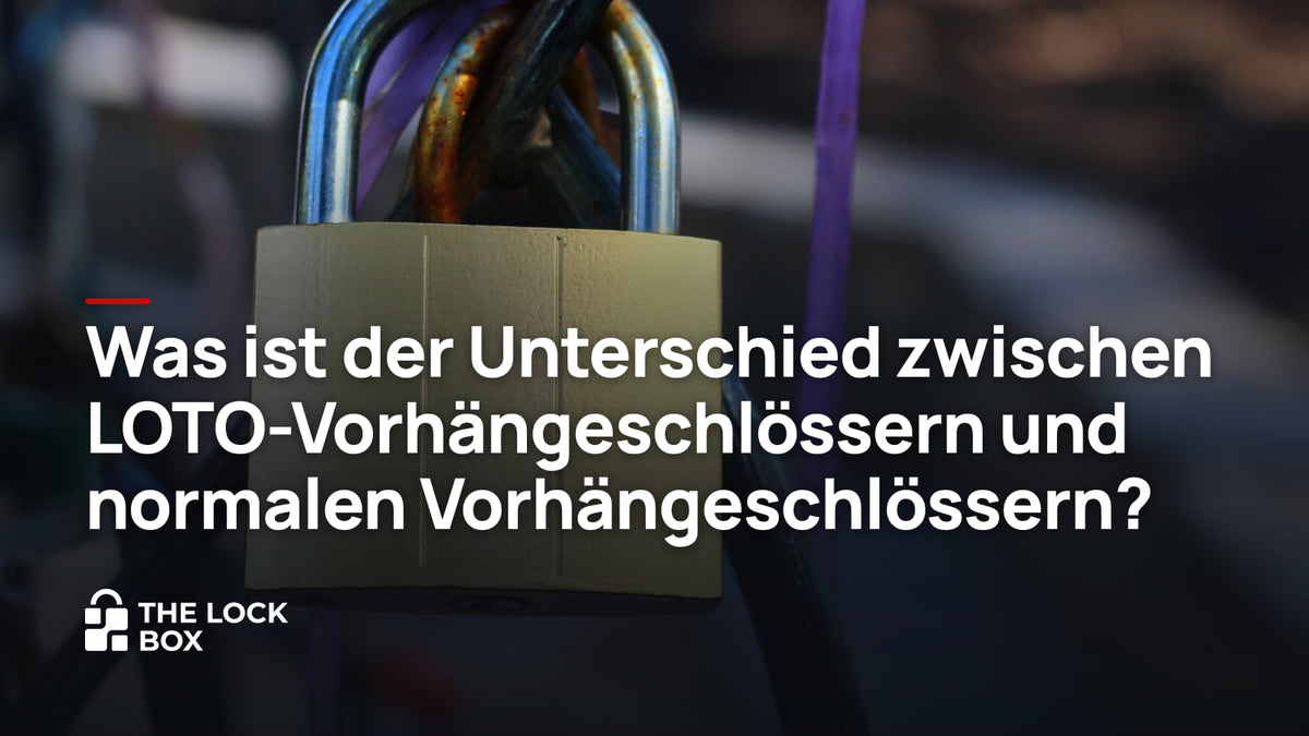 Was ist der Unterschied zwischen LOTO-Vorhängeschlössern und normalen Vorhängeschlössern?