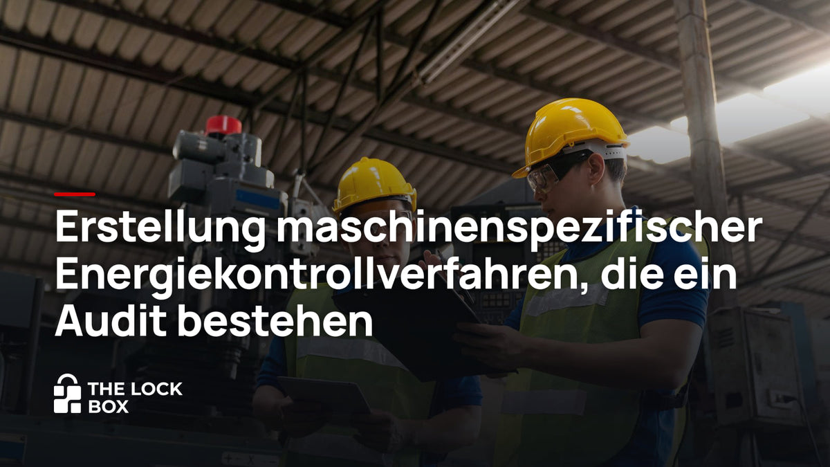 Erstellung maschinenspezifischer Energiekontrollverfahren, die ein Audit bestehen